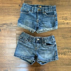 Girls size 6 denim shorts bundle